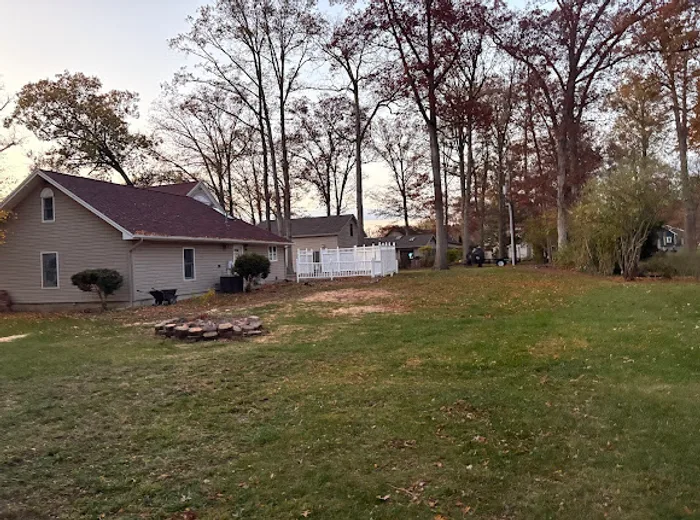 Cleared yard after tree work